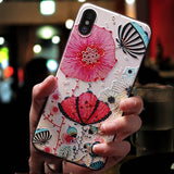 Eqvvol Cute 3D Emboss Cartoon Patterned Phone Case