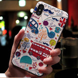 Eqvvol Cute 3D Emboss Cartoon Patterned Phone Case