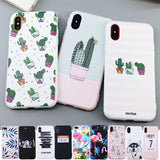 Candy Color Leaf Print Phone Case