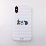 Candy Color Leaf Print Phone Case