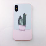 Candy Color Leaf Print Phone Case
