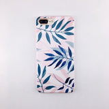 Candy Color Leaf Print Phone Case