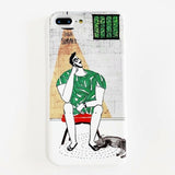 Candy Color Leaf Print Phone Case