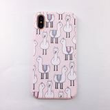 Candy Color Leaf Print Phone Case