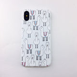 Candy Color Leaf Print Phone Case