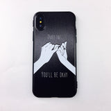 Candy Color Leaf Print Phone Case