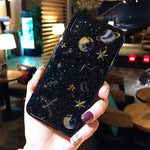 KSTUCNE Fashion Glitter Space planet phone Case