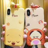 Cartoon doll Winnie Pooh Tigger Phone Case