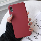 LACK Solid Color Silicone Couples Cases