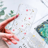 Real Flowers Dried Flowers Soft TPU Phone Case