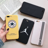 Luxury Brand OFF Jordan Air Three Grass Leaf Soft Phone Case