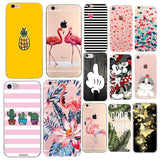 Cute Cactus Pineapple Flamingo Patterned Case