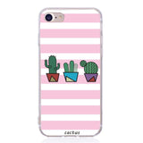 Cute Cactus Pineapple Flamingo Patterned Case